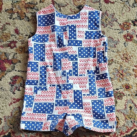 Colorful Geometric Patterned Romper - Picture 3 of 4